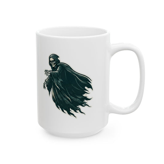 "Time Is A Thief Day" White Ceramic Mug — Graphic