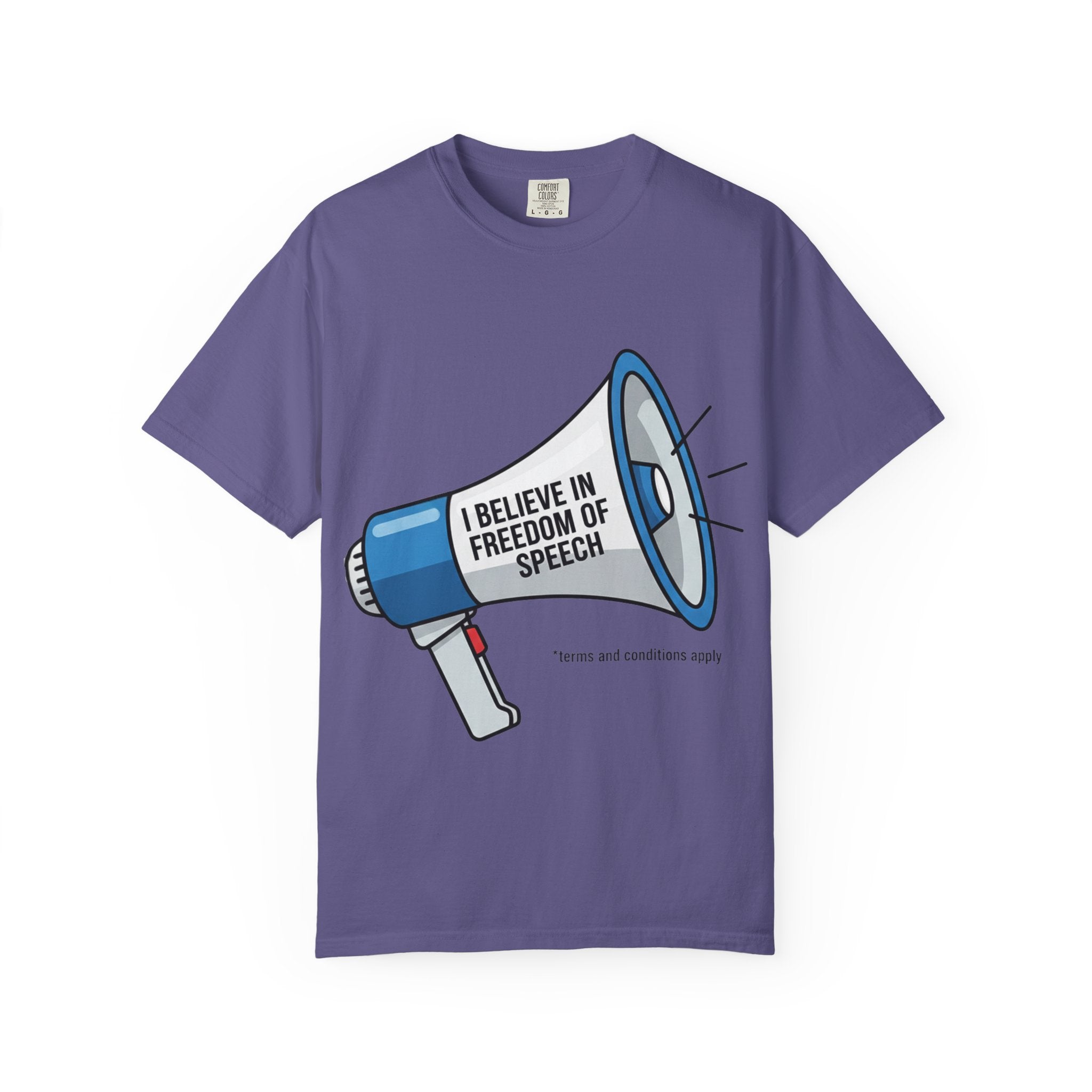 "Freedom of Speech" Unisex Garment-Dyed T-shirt