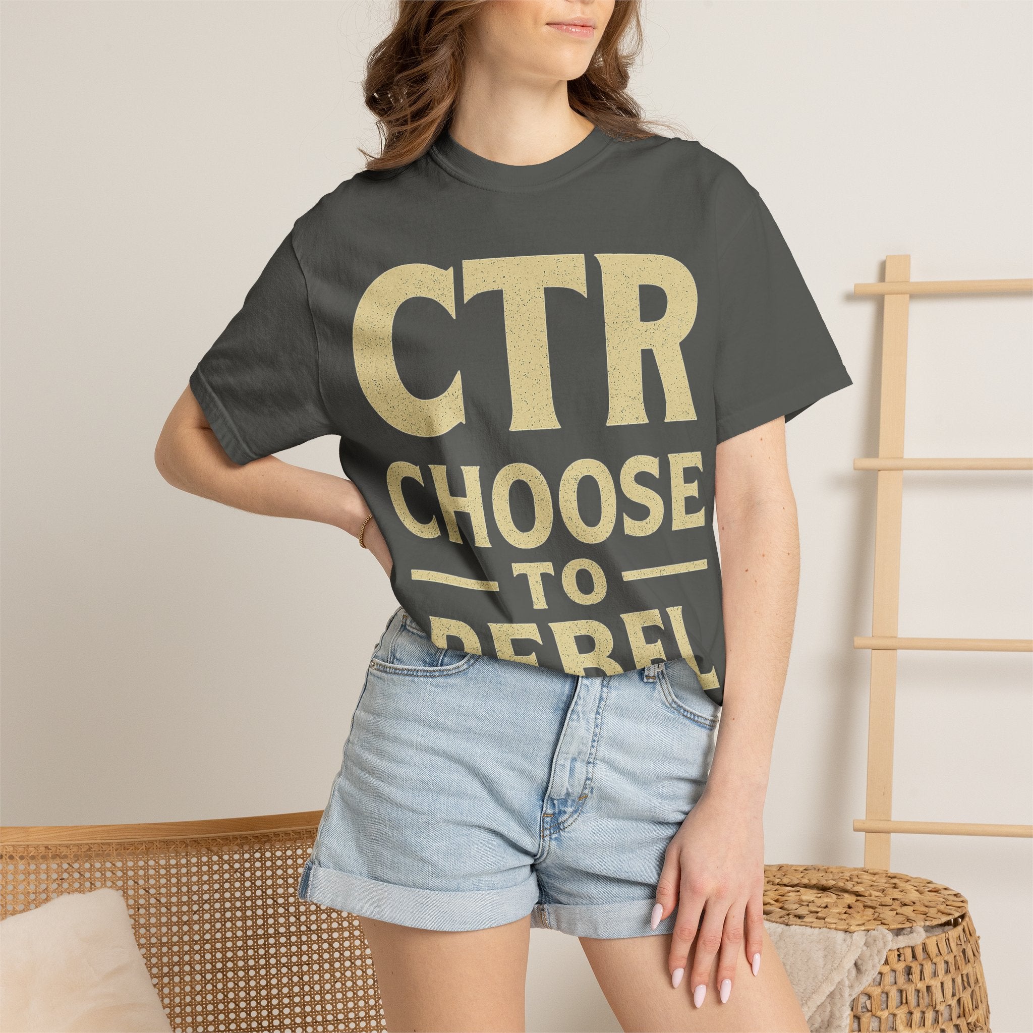 "CTR: Choose To Rebel" Unisex Garment-Dyed T-shirt