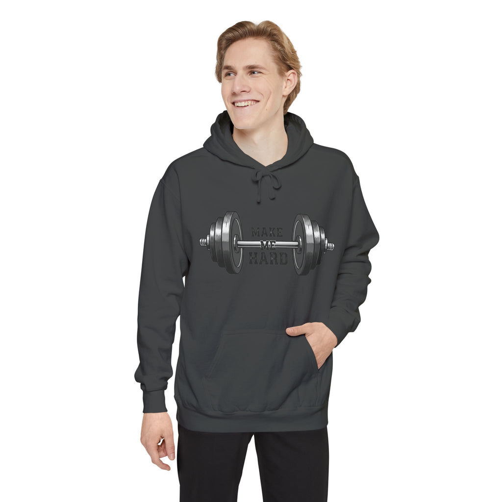 Make Me Hard - Morning Demands | Garment-Dyed Hoodie — AttitudeShirts