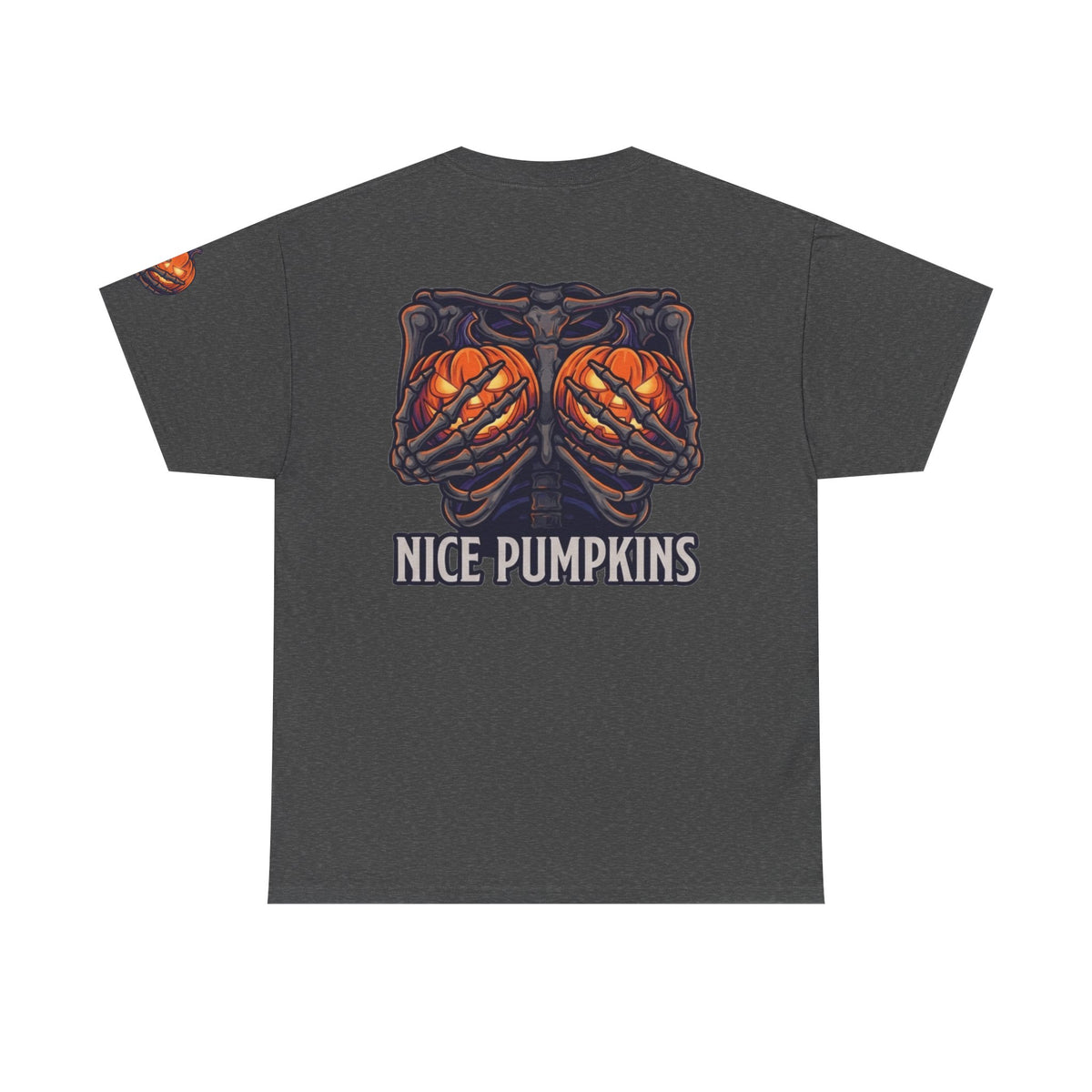 Color: Dark Heather | Nice Pumpkins Premium Graphic Tee
