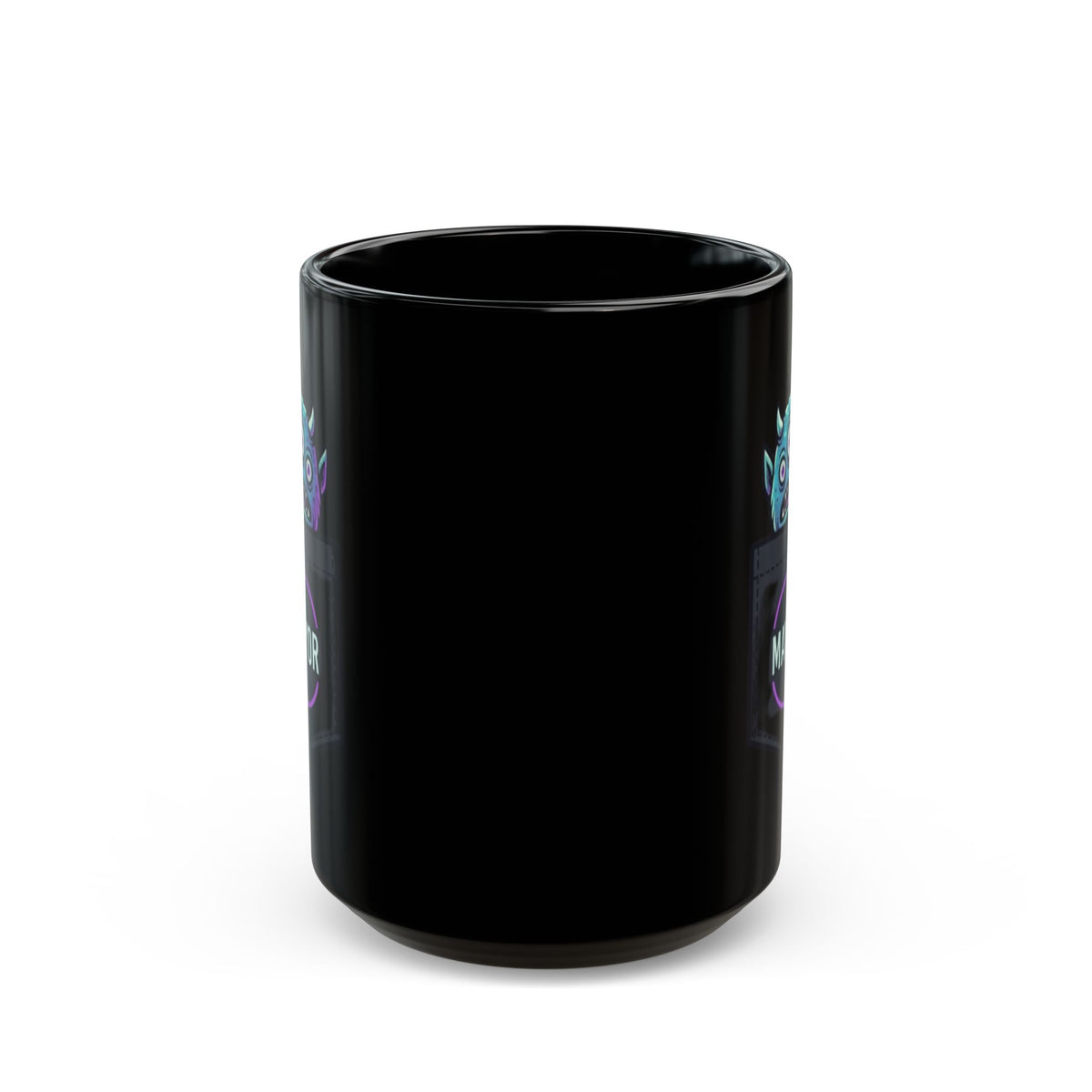 "Mayor Of Halloweentown" Black Ceramic Mug — Graphic