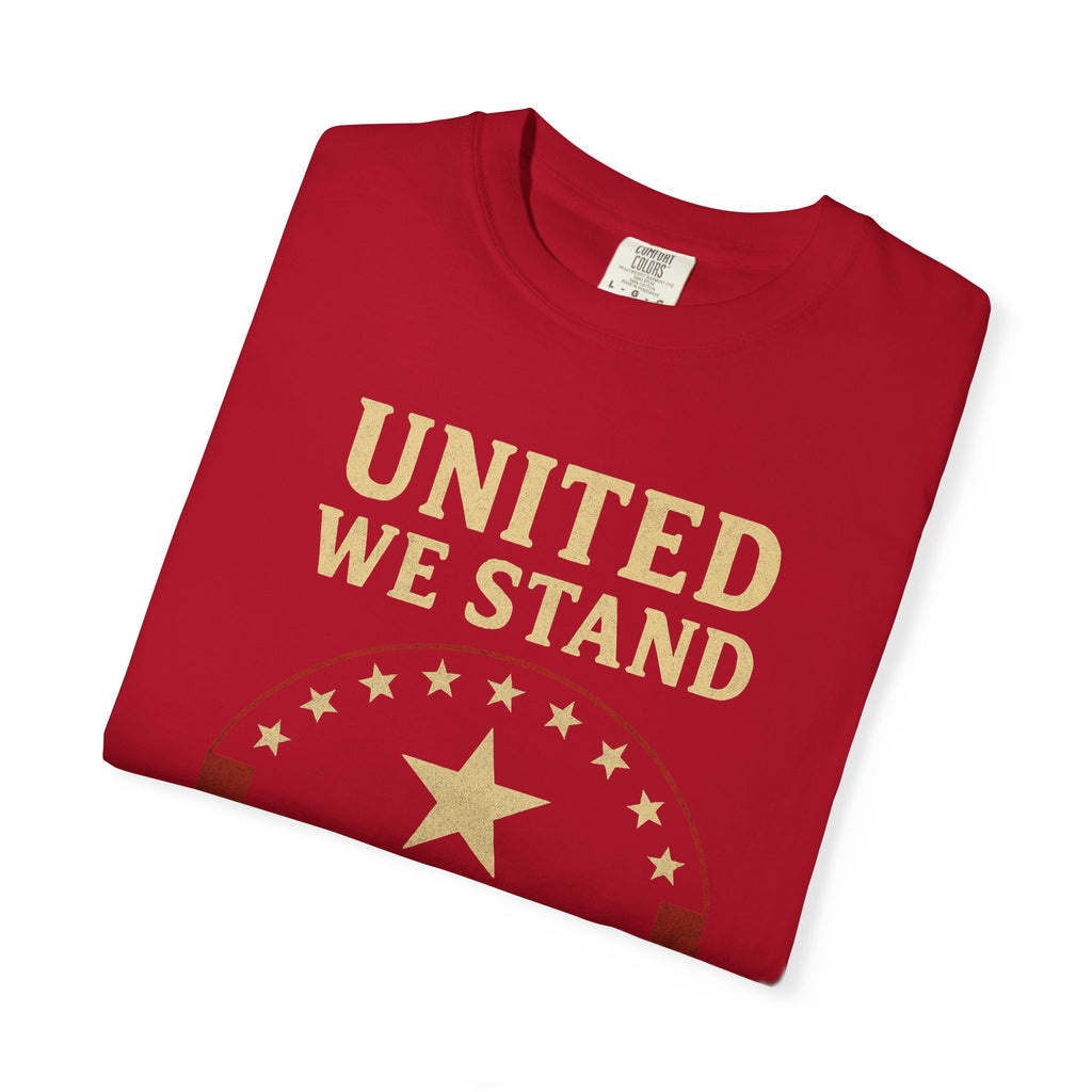 "Divided We Fall" Unisex Garment-Dyed T-shirt