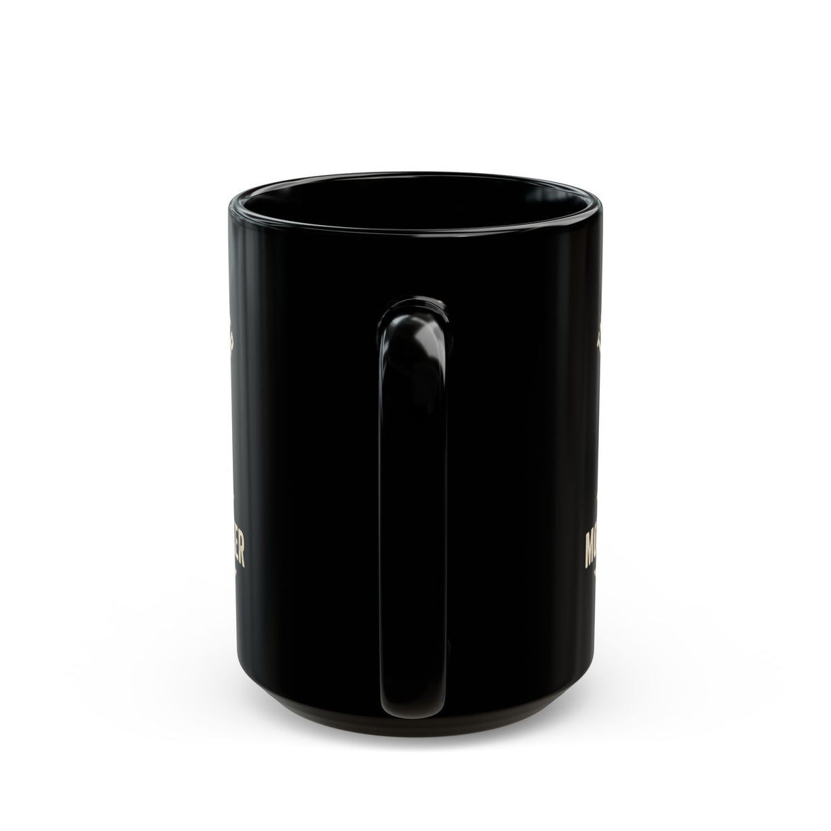 "The Wait is Over" Black Ceramic Mug