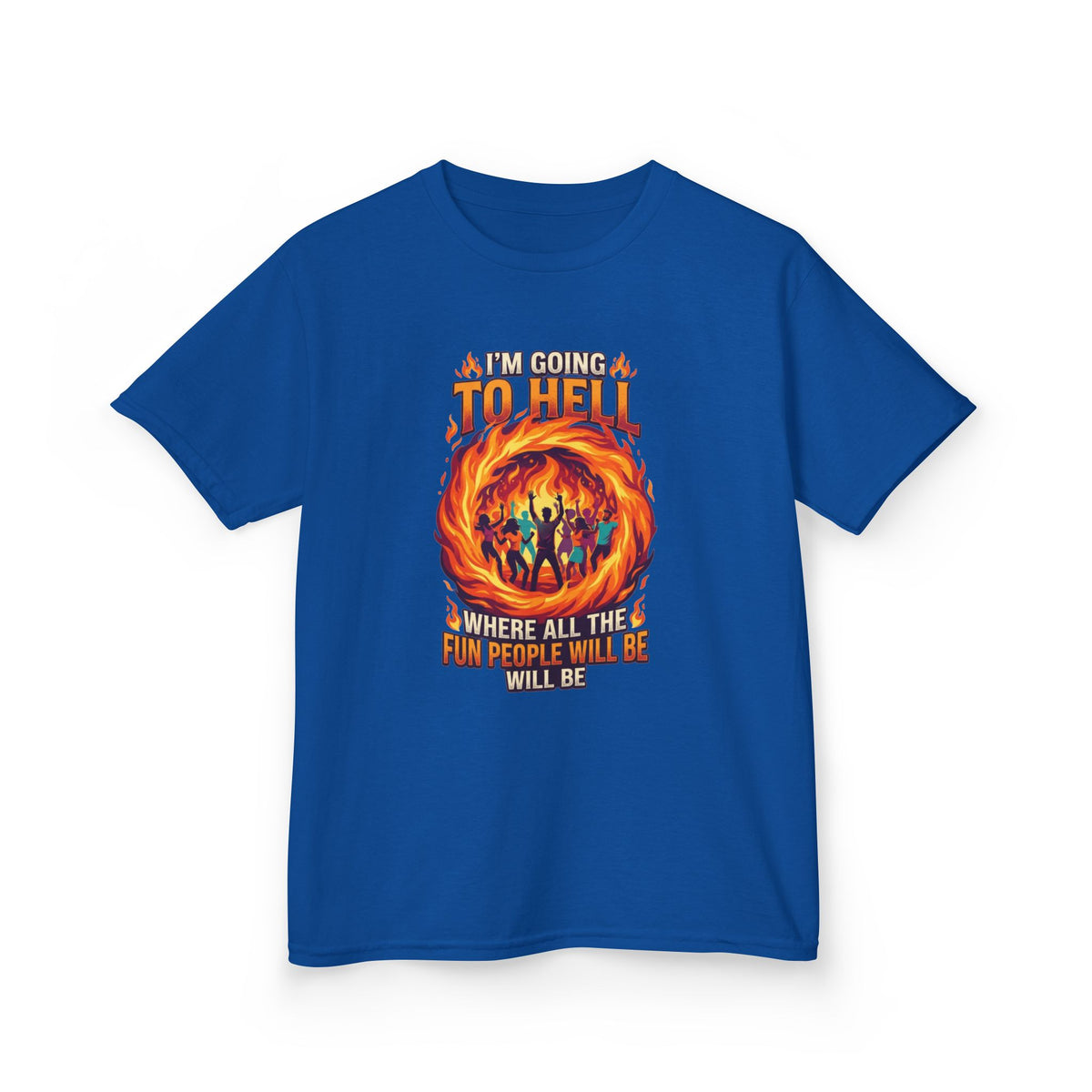 Color: Royal | I'm Going to Hell Kids Tee