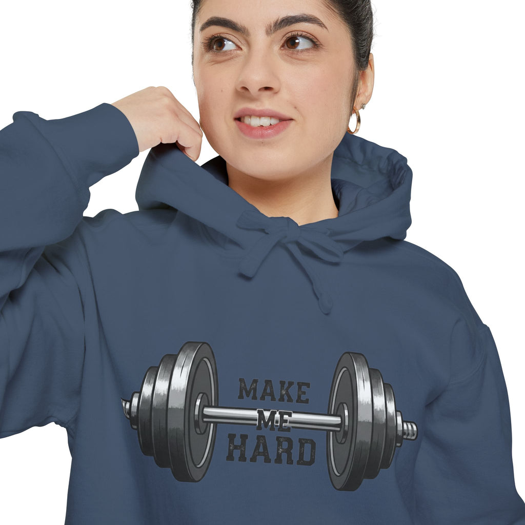 Make Me Hard - Morning Demands | Garment-Dyed Hoodie — AttitudeShirts