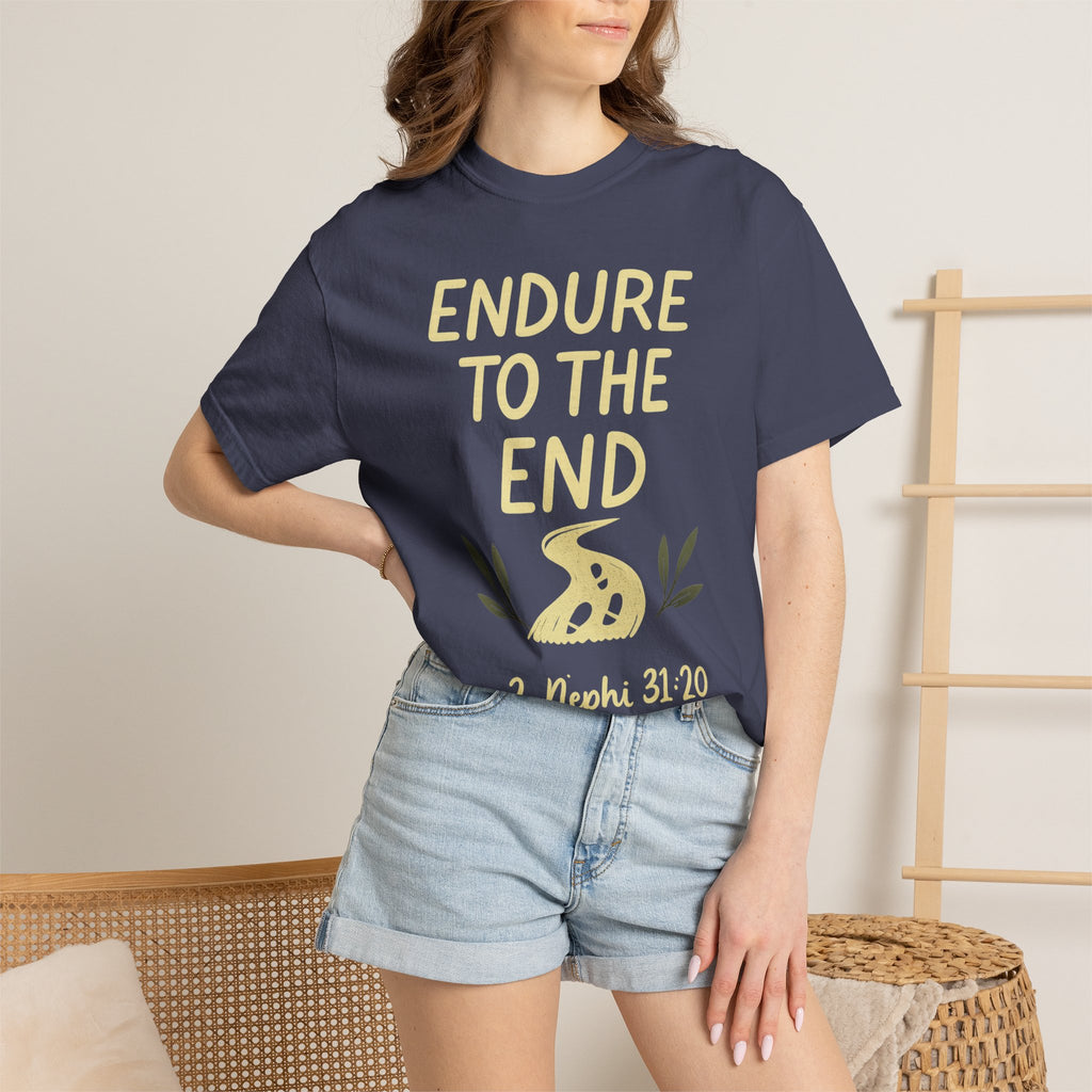 "Endure to the End" Unisex Garment-Dyed T-shirt