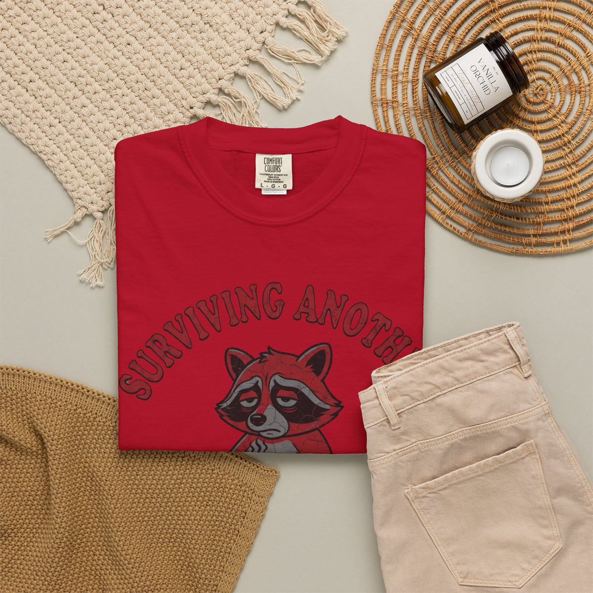 Surviving Another Meeting Unisex Garment-Dyed Tee