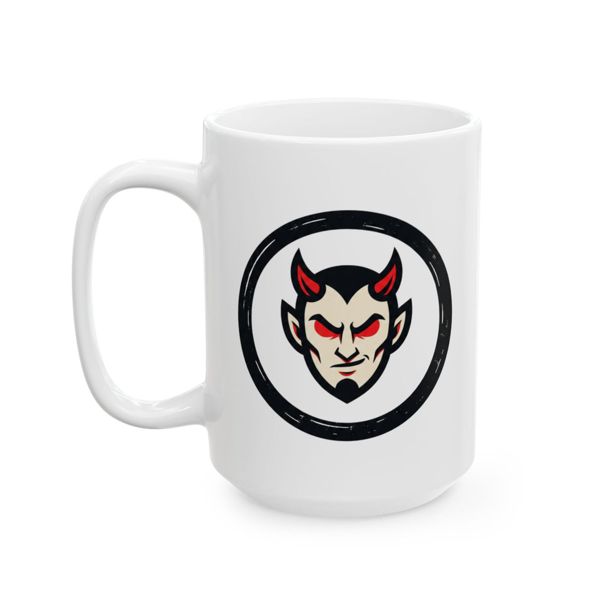 "Tallies to Hell" White Ceramic Mug — Graphic