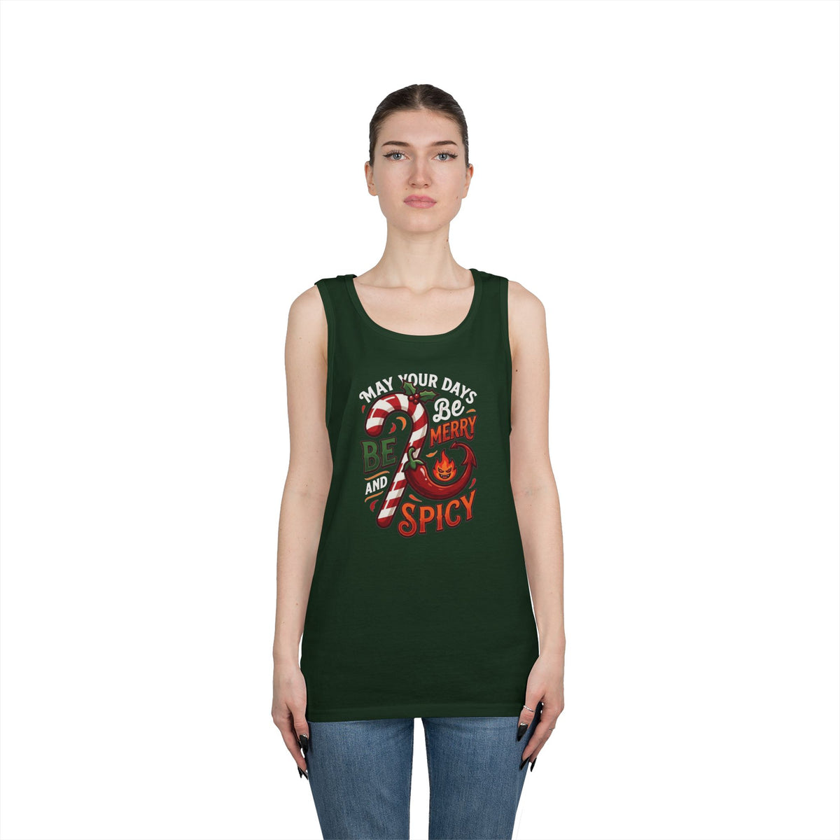 "May Your Days Be Merry and Spicy" Tank Top