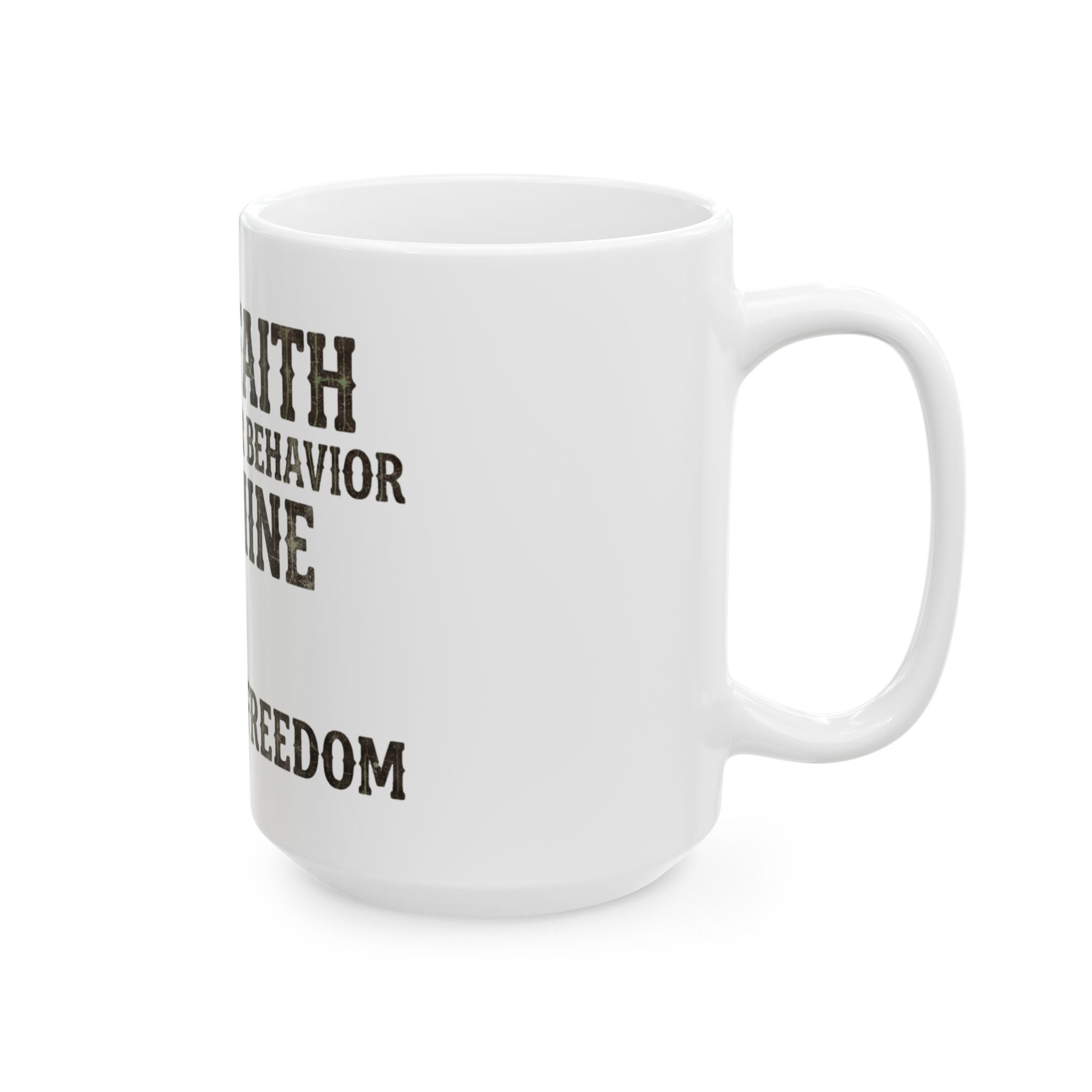 "Religious Freedom" White Ceramic Mug