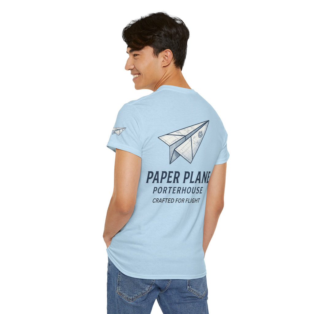 "Paper Plane Porterhouse" Premium Graphic Tee