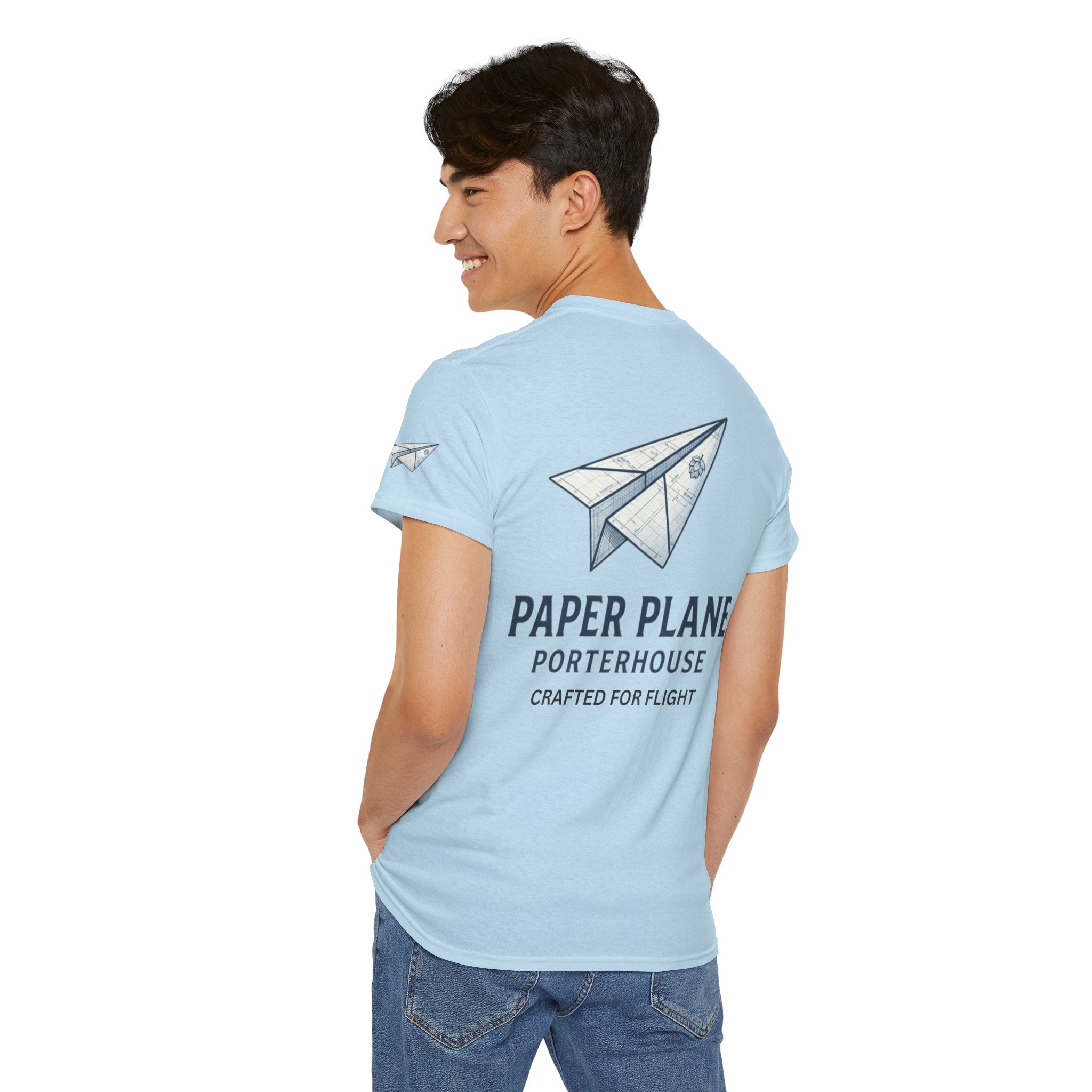 "Paper Plane Porterhouse" Premium Graphic Tee