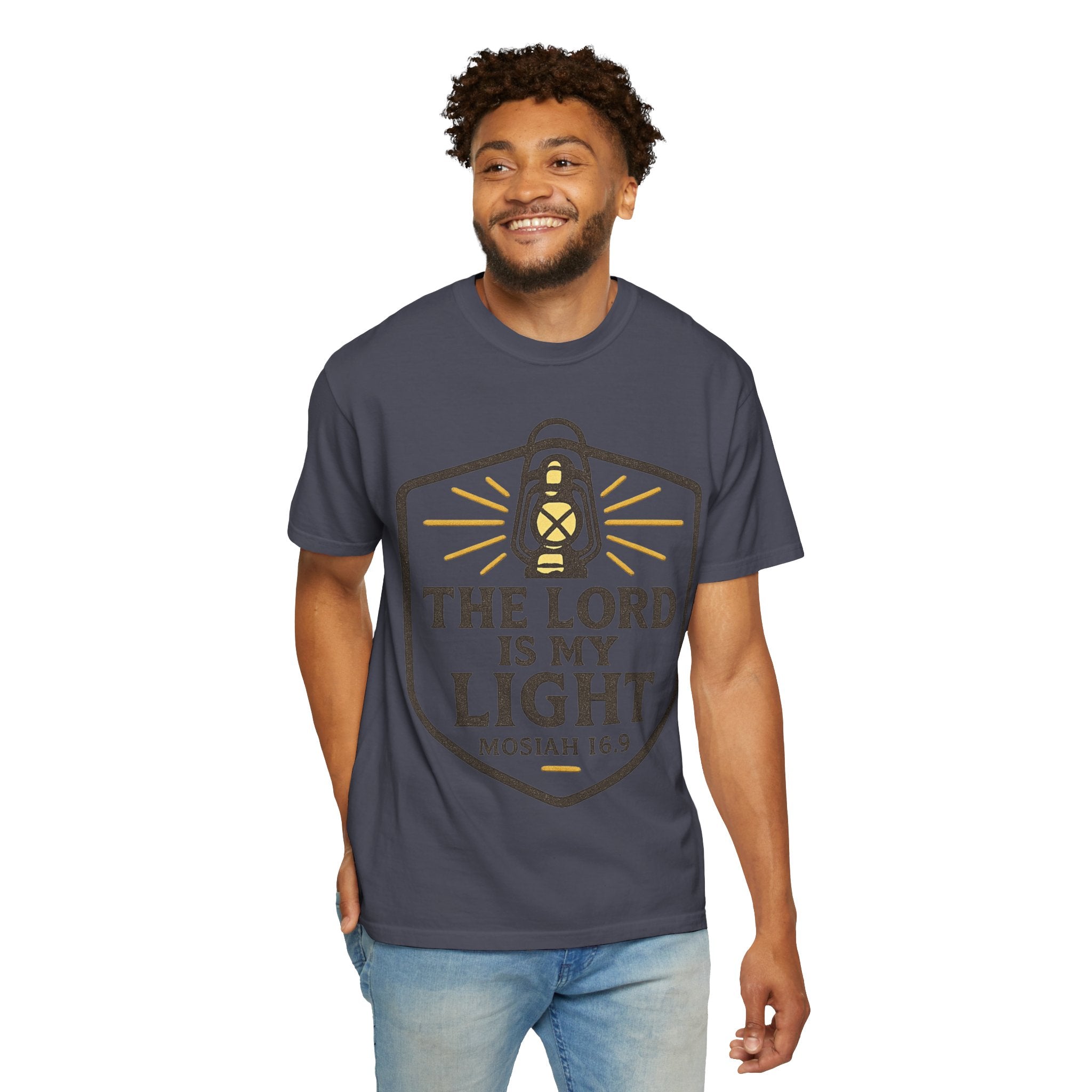 "The Lord is My Light" Unisex Garment-Dyed T-shirt