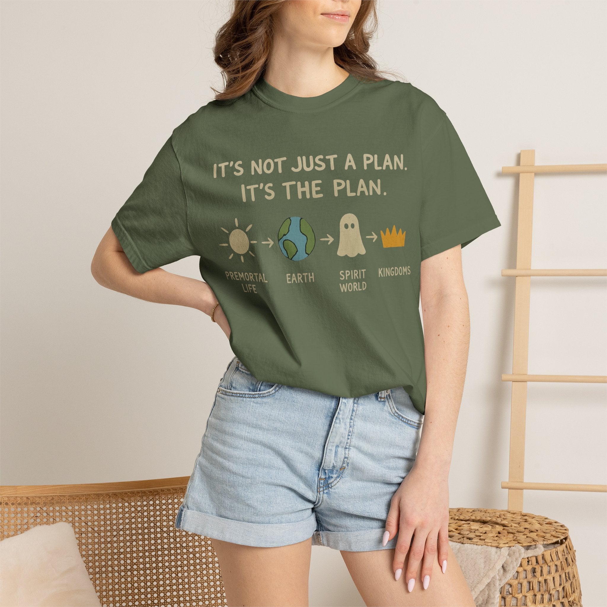 "It's The Plan" Unisex Garment-Dyed T-shirt