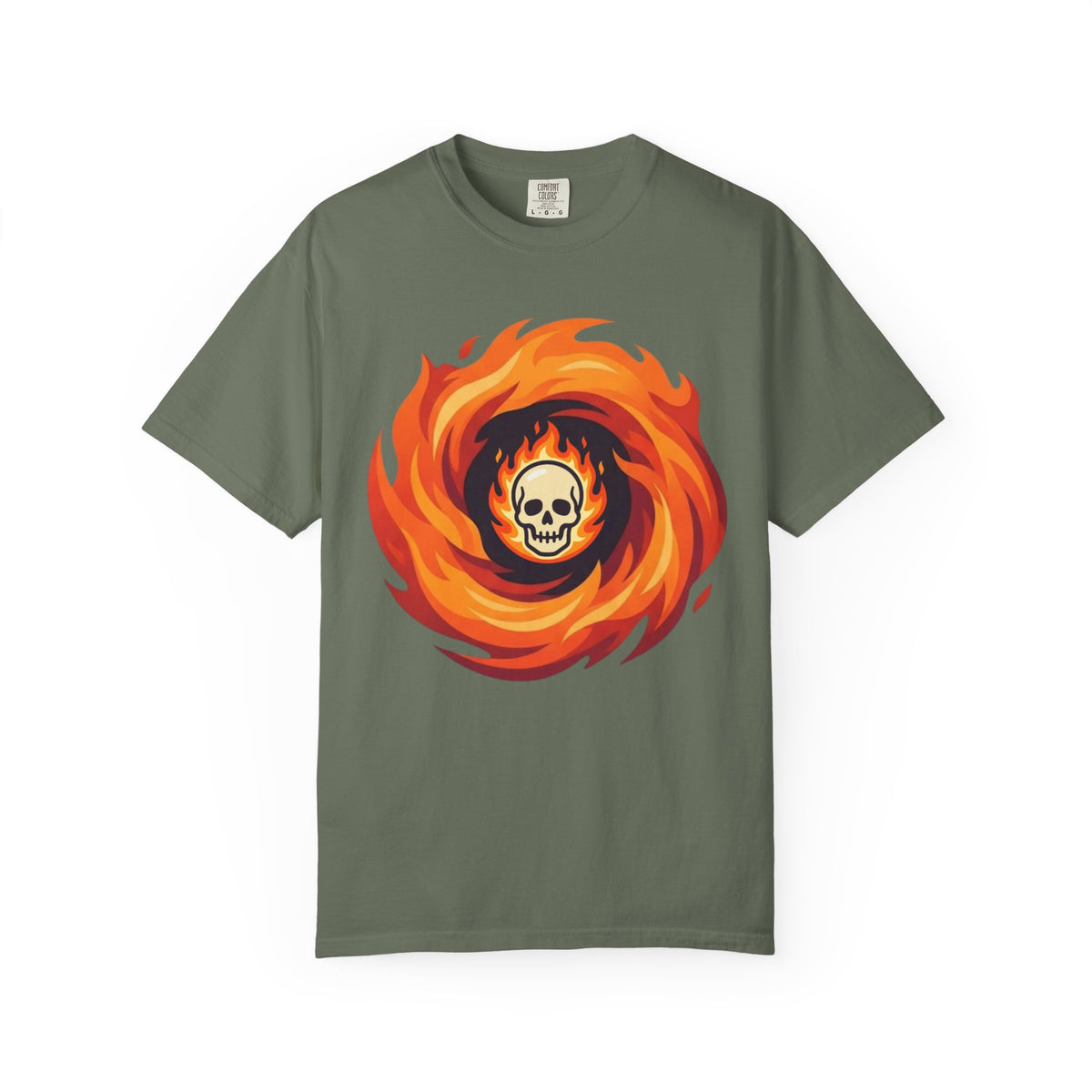 Color: Moss | Hellfire Unisex Garment-Dyed Tee