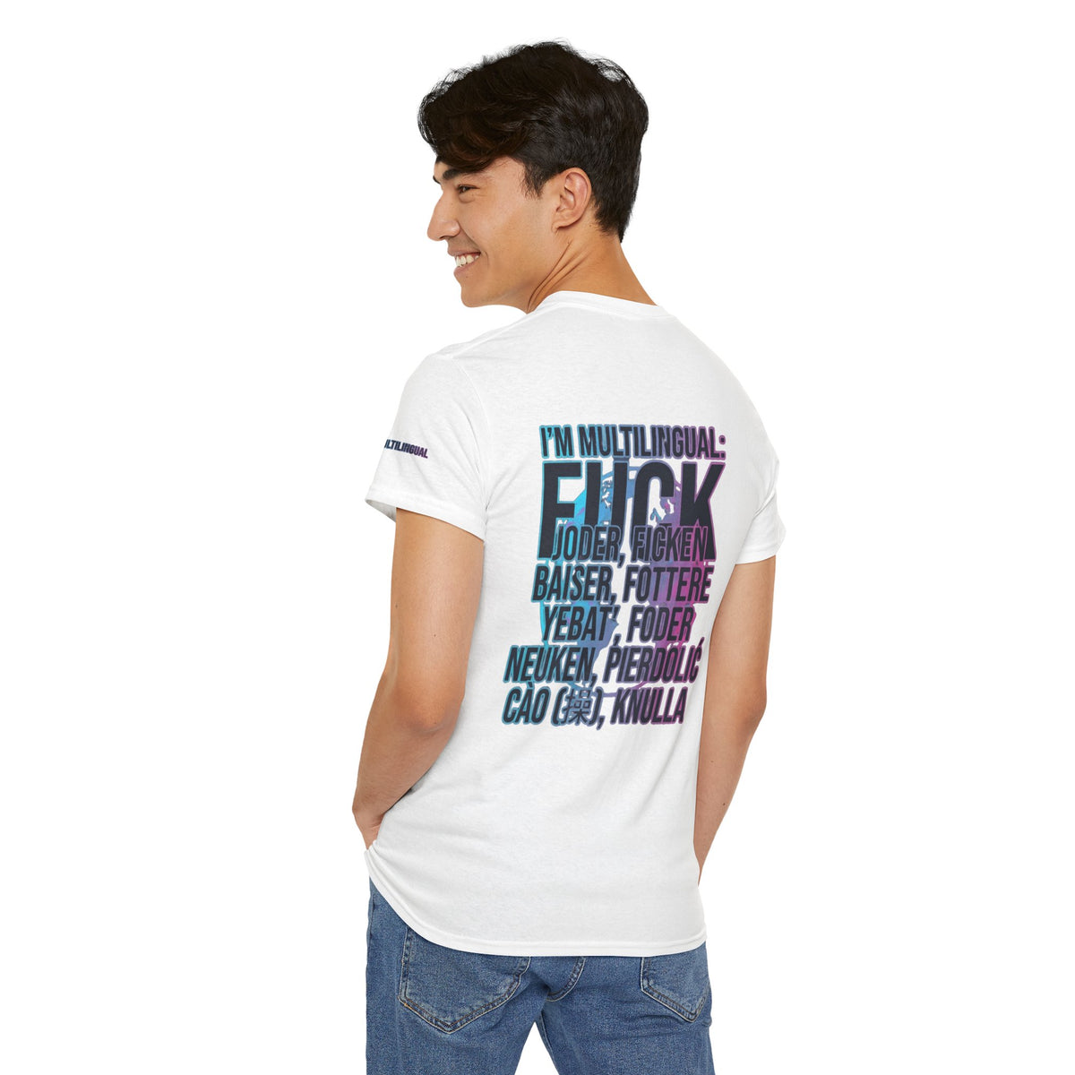 Color: White | I'm Multilingual Premium Graphic Tee