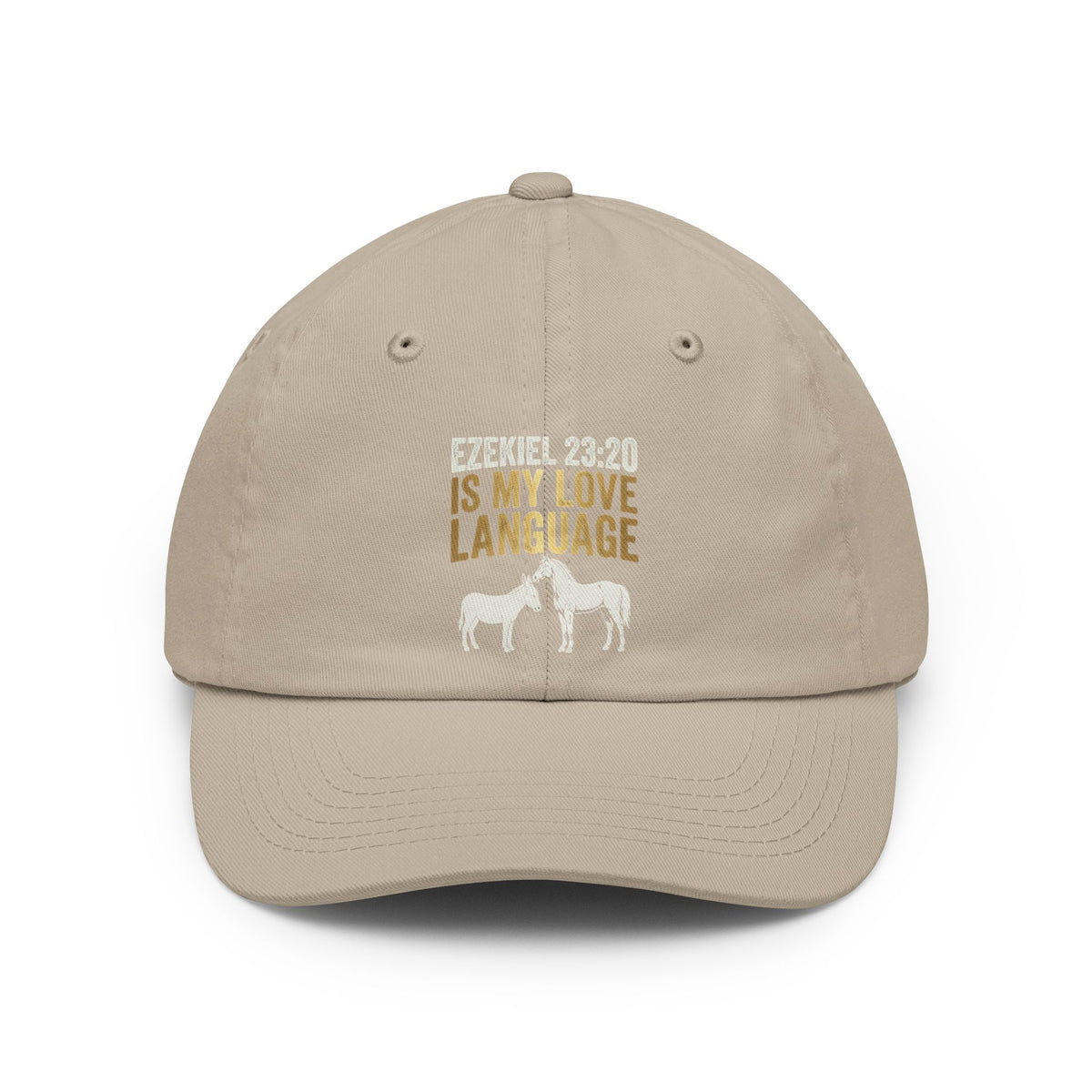 Color: Stone | Good Book Series Ezekiel 23 20 Love Language Dad Hat