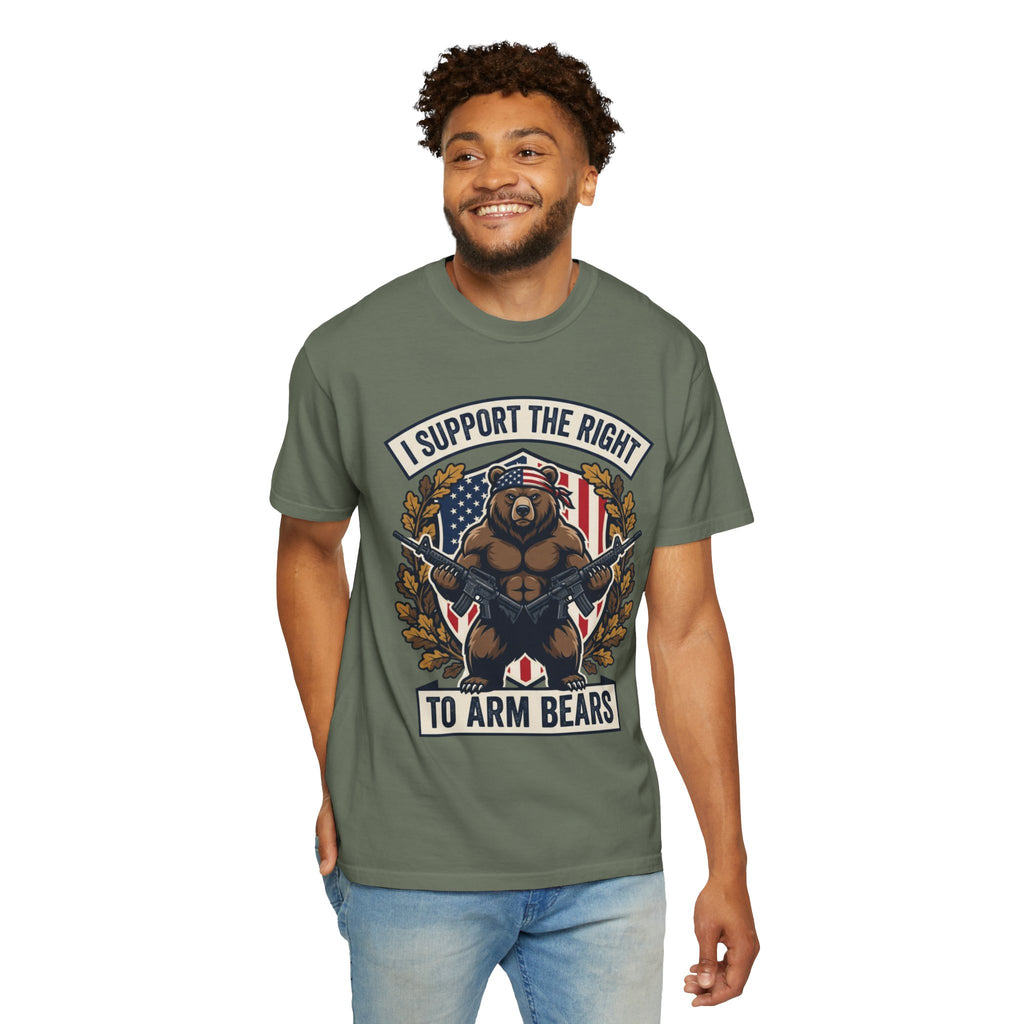 "Right to Arm Bears" Unisex Garment-Dyed Tee