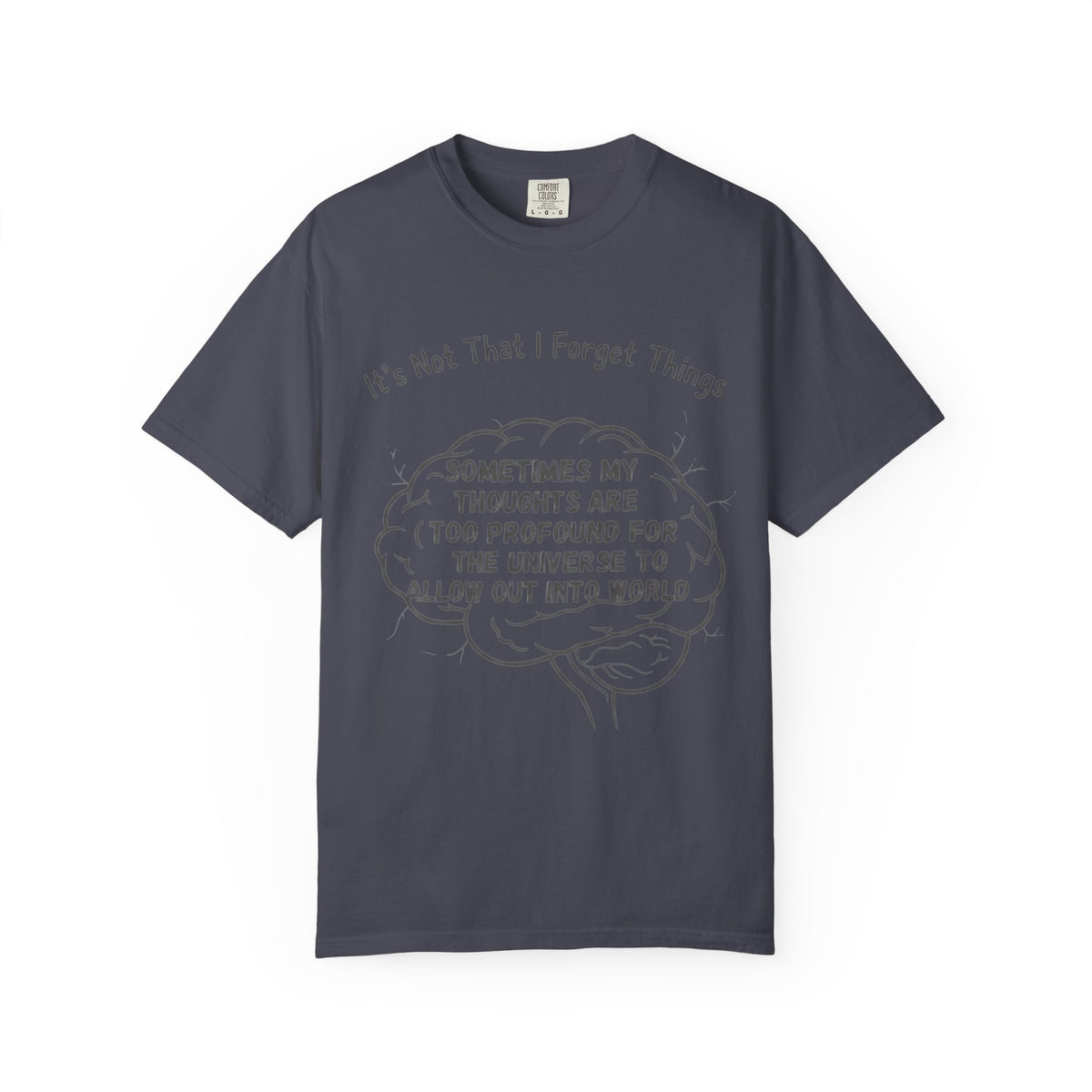 Color: Navy | Profound Thoughts 3 Unisex Garment-Dyed T-shirt