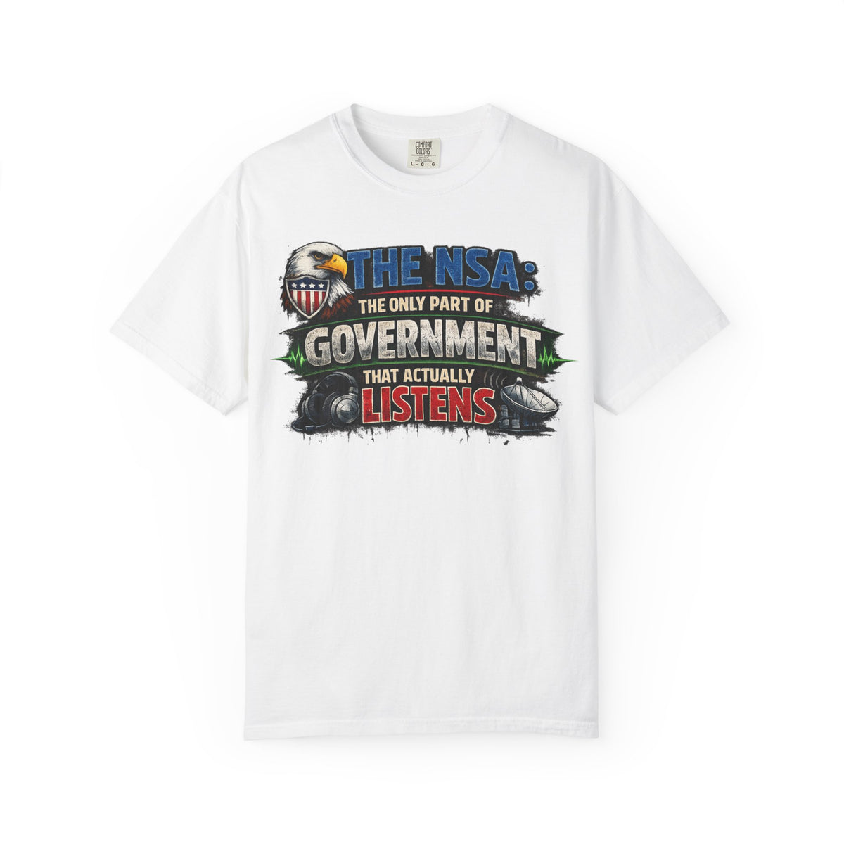 Color: White | They're Always Listening - Classic |