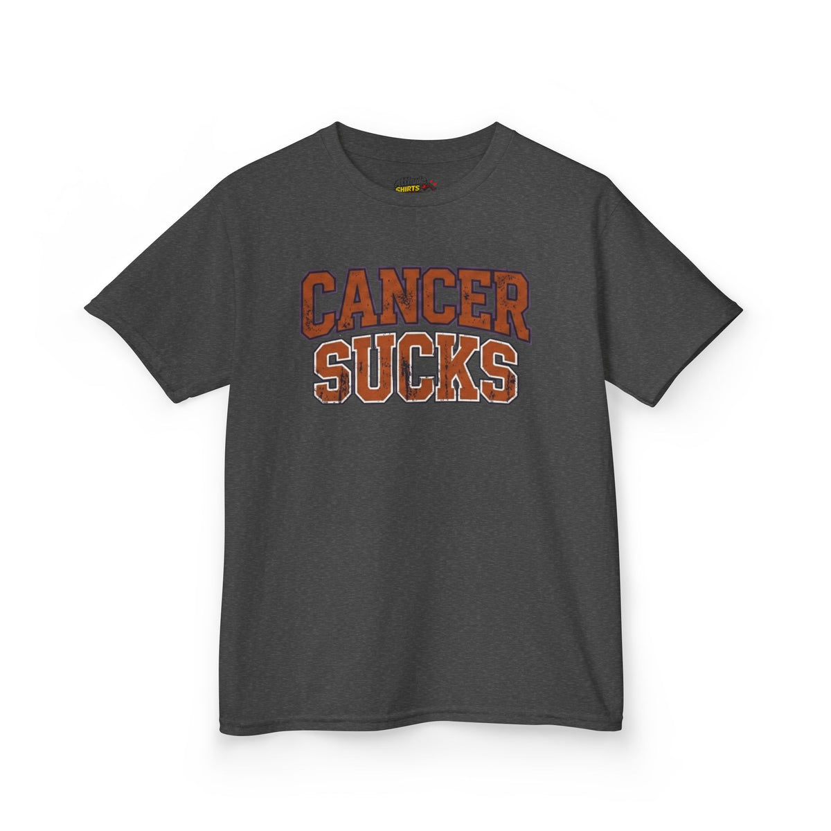 Color: Dark Heather | Cancer Sucks Kids Tee