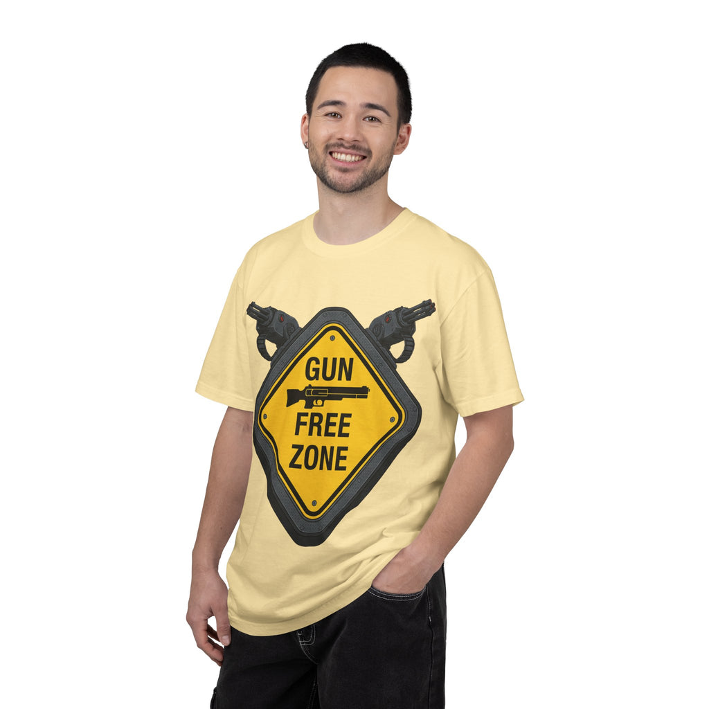 "Gun Free Zone (Heavy Metal Edition)" Unisex Garment-Dyed T-shirt