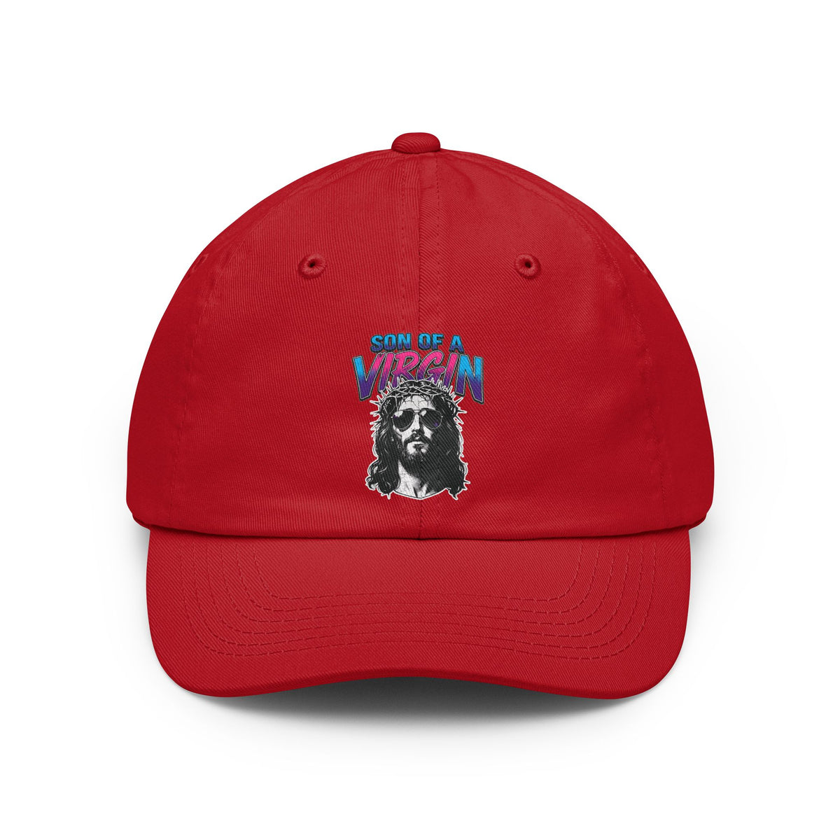 Color: Red | Good Book Series - Son of A Virgin Dad Hat