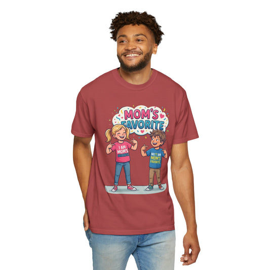 "Mom's Favorite" Unisex Garment-Dyed Tee