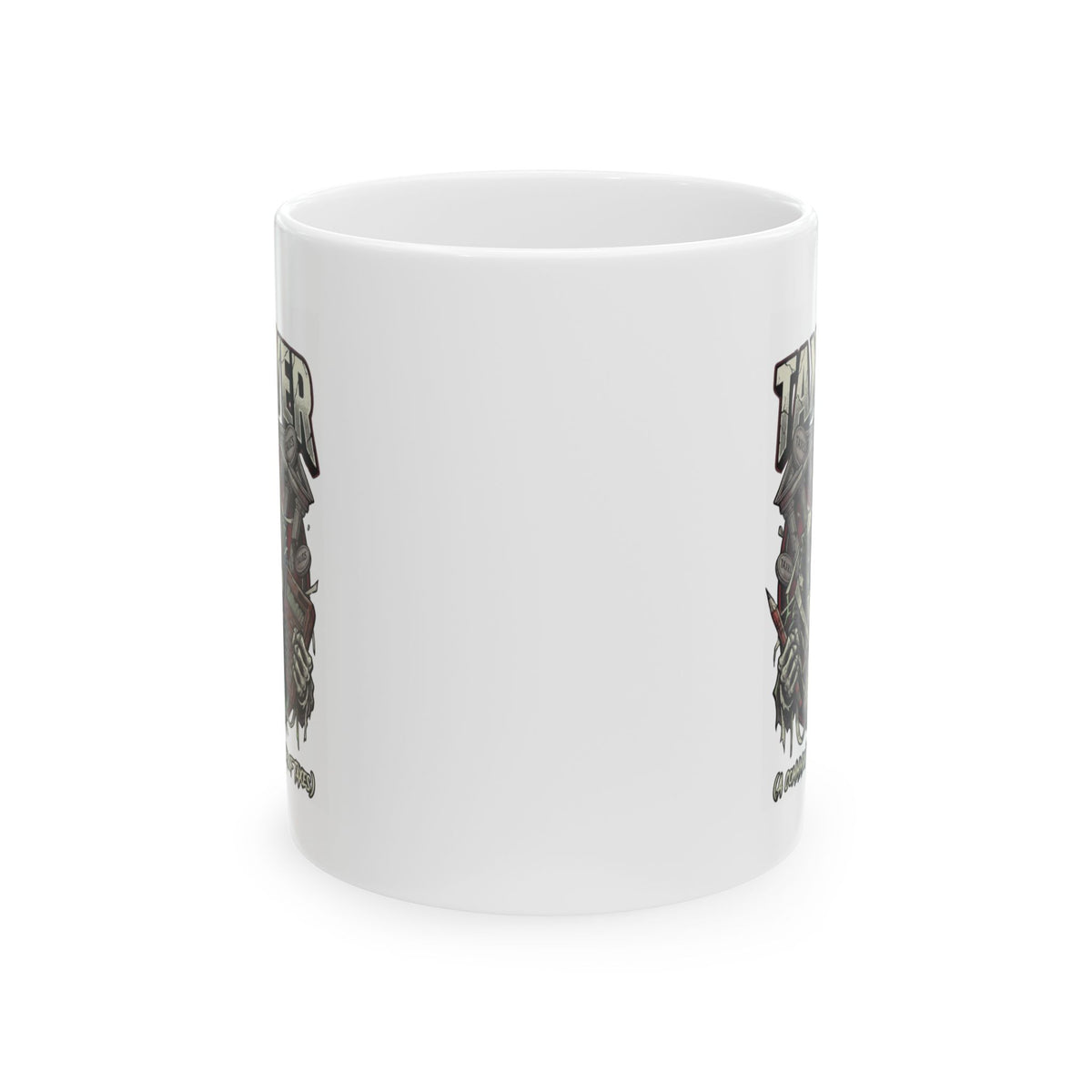 "Horror of Taxes" White Ceramic Mug