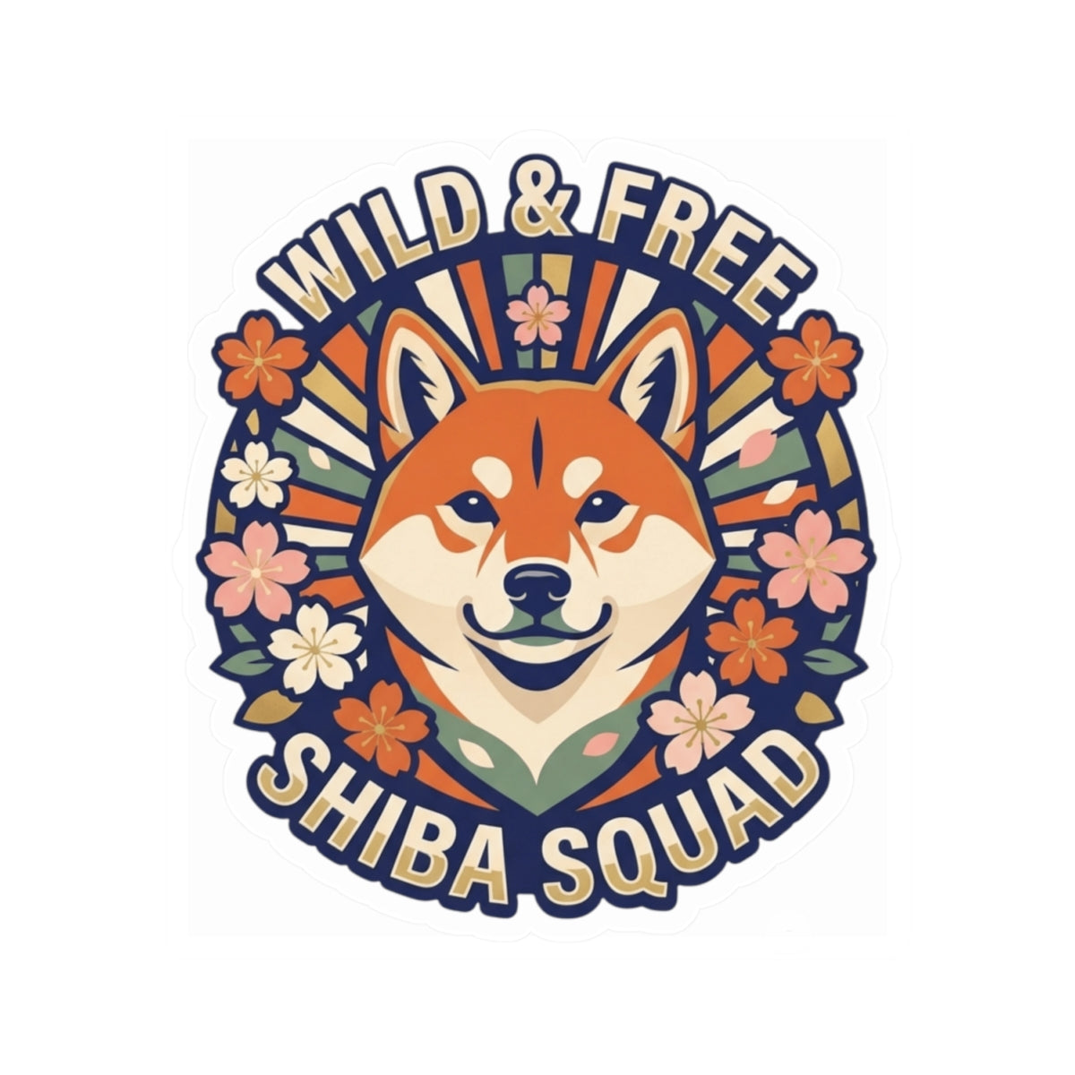 "Shiba Squad" Sticker — Main