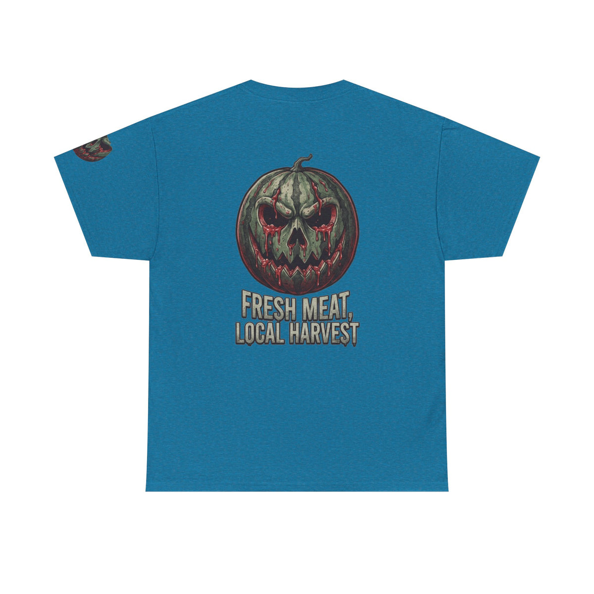 Color: Antique Sapphire | Fresh Meat, Local Harvest Premium Graphic Tee