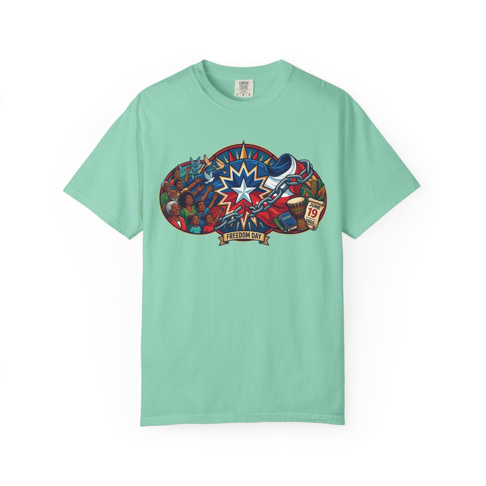 "Juneteenth" Unisex Garment-Dyed Tee