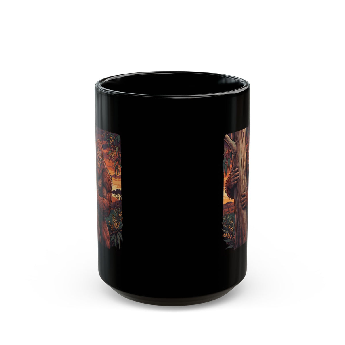 "Yowie (Australian Folklore)" Black Ceramic Mug