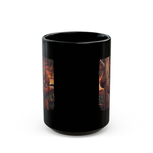 "Yowie (Australian Folklore)" Black Ceramic Mug