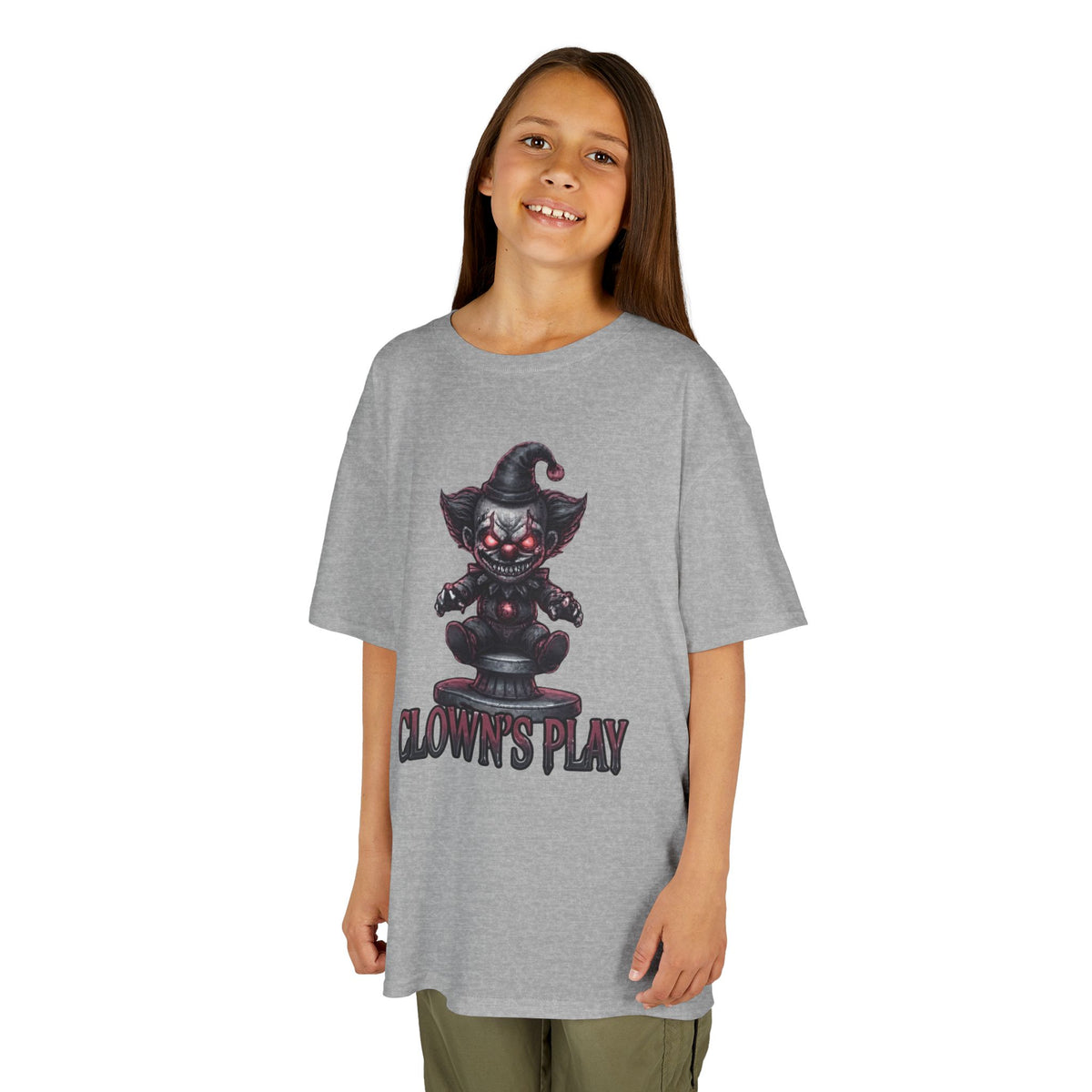 Color: Sport Grey | Clown Play Kids Tee