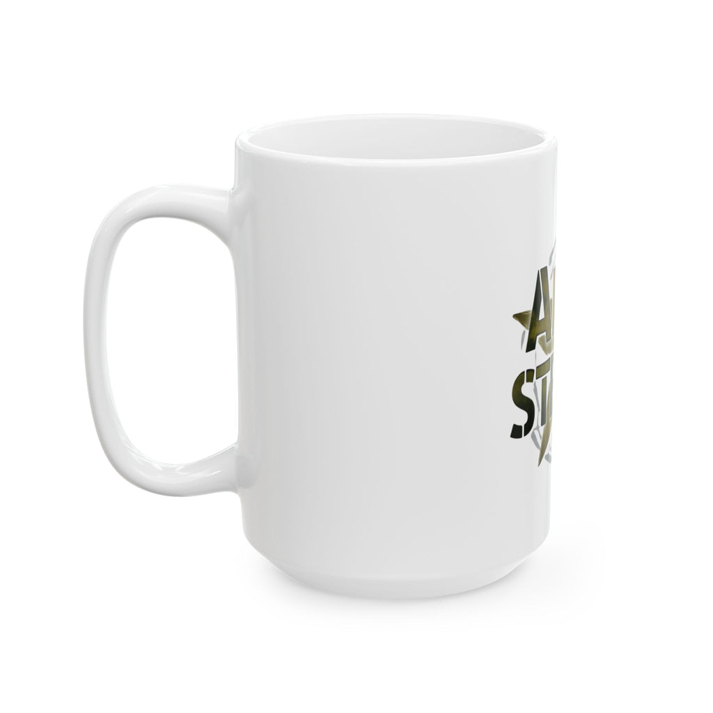 "Army Strong-2" White Ceramic Mug