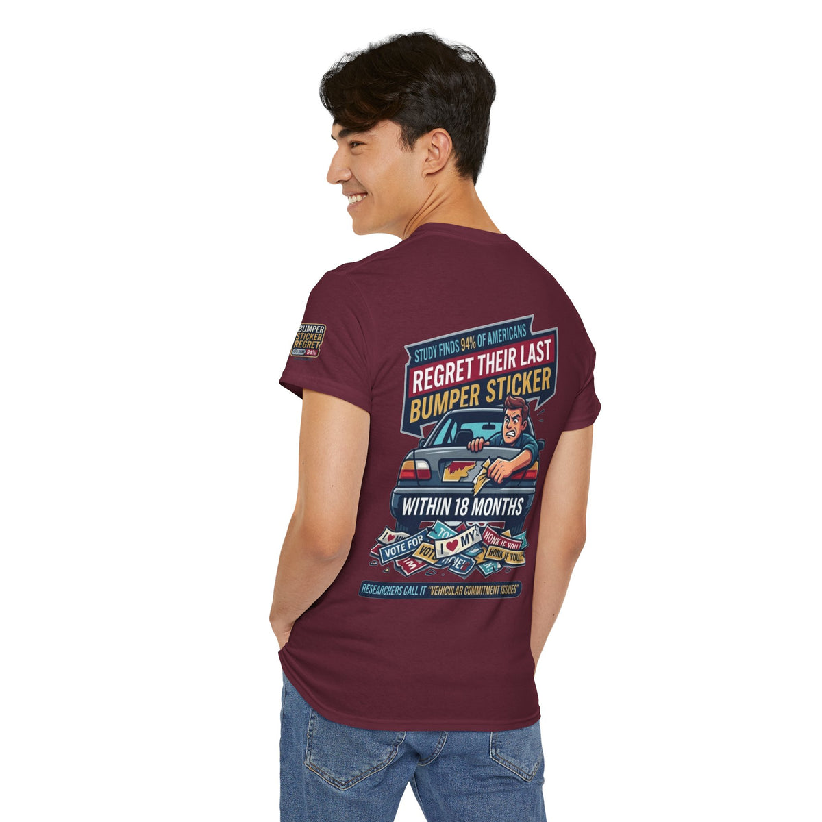 "Bumper Sticker Regret" Premium Graphic Tee