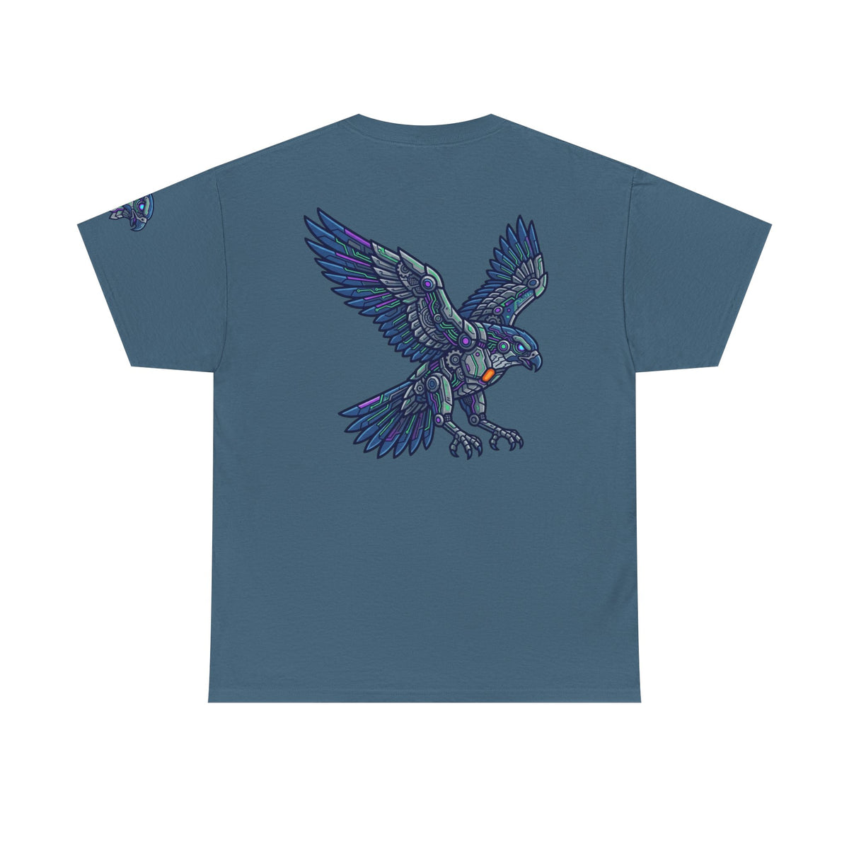 Color: Indigo Blue | Cyber Eagle Premium Graphic Tee