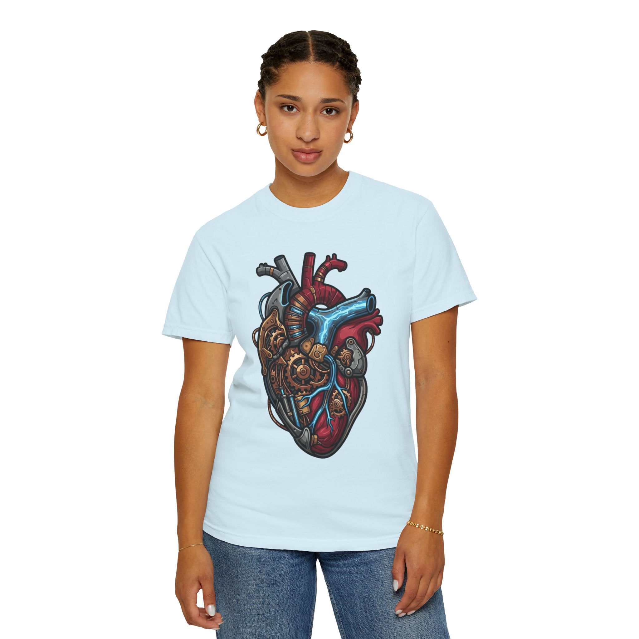 "Mechanical Heart" Unisex Garment-Dyed Tee