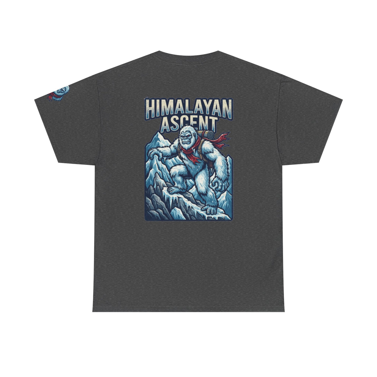 Color: Dark Heather | Yeti-Abominable Snowman (Himalayas) Premium Graphic Tee