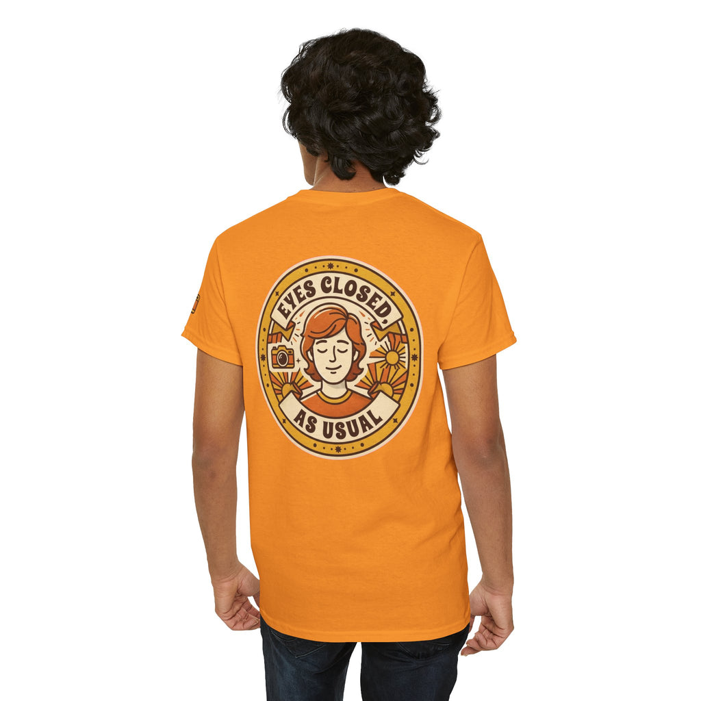 "Eyes Closed As Usual" Premium Graphic Tee