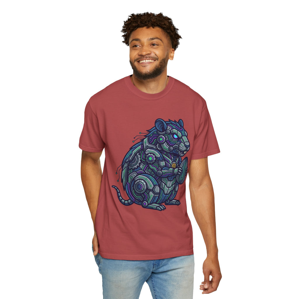 "Cyber Hamster" Unisex Garment-Dyed Tee