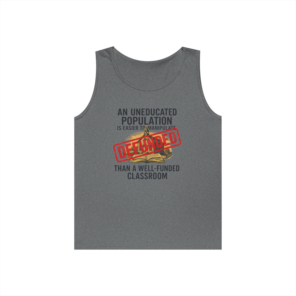 Color: Graphite Heather | Protest Series - Fund Public Schools Tank Top