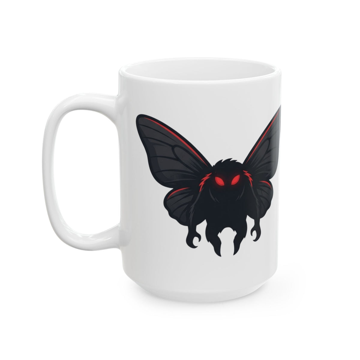 "Mothman (West Virginia, USA)" White Ceramic Mug — Graphic