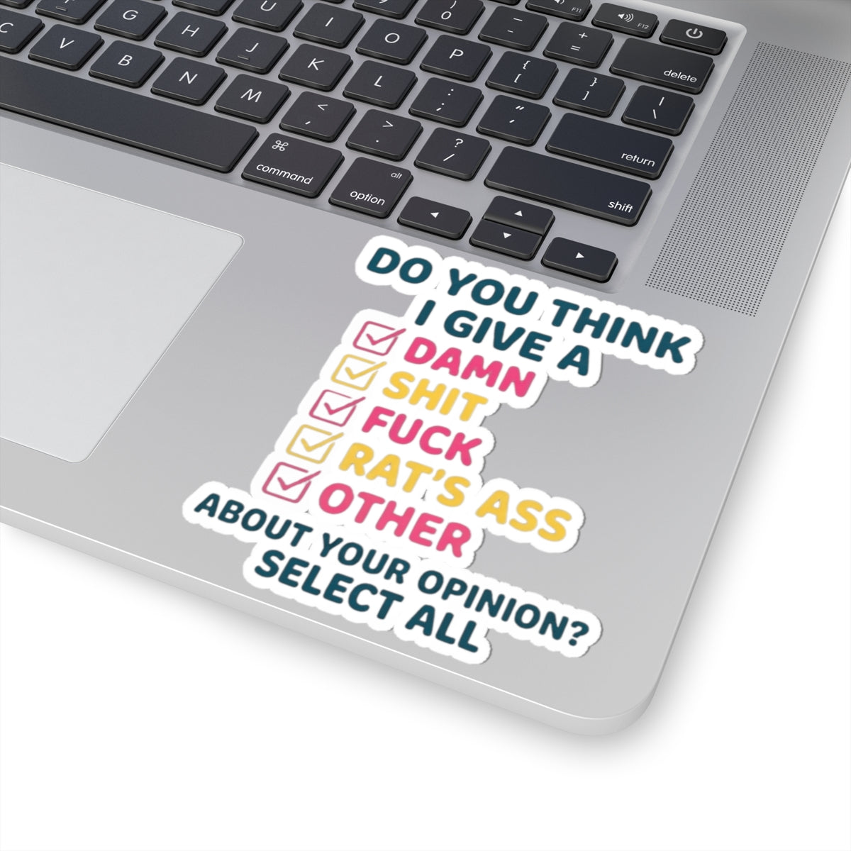"Do You Think I Give A" Sticker — Main