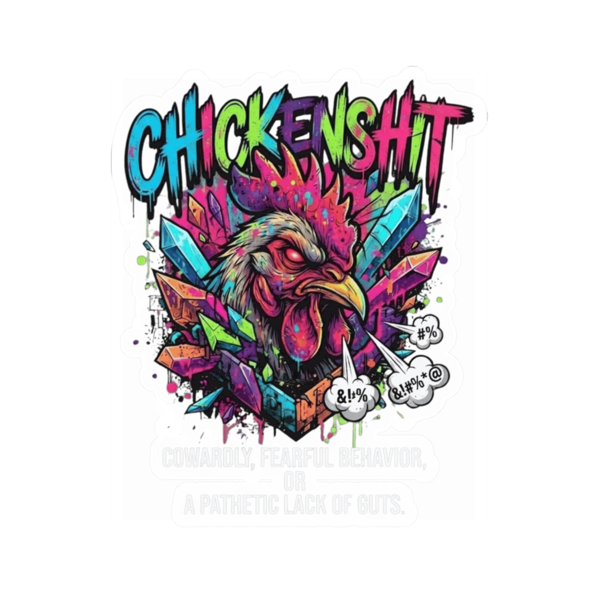 "Chickenshit" Sticker — Main
