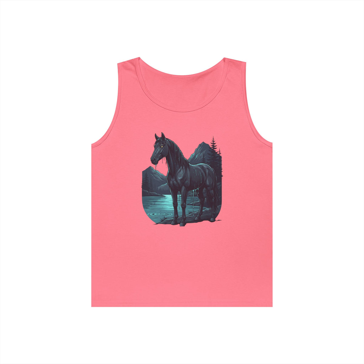 Color: Safety Pink | Kelpie (Scottish Folklore) Tank Top
