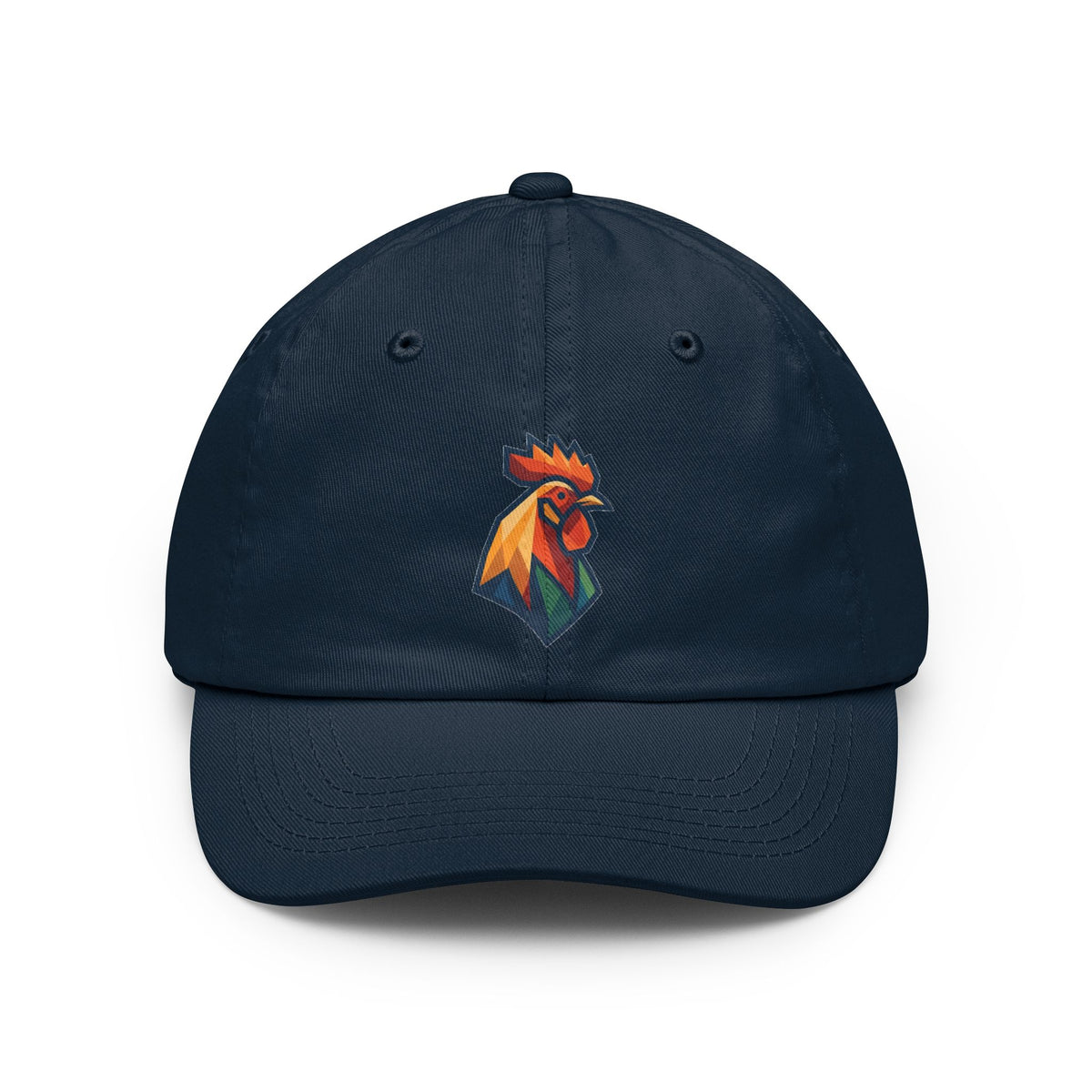 Color: Navy | Barnyard Rooster Dad Hat — Graphic