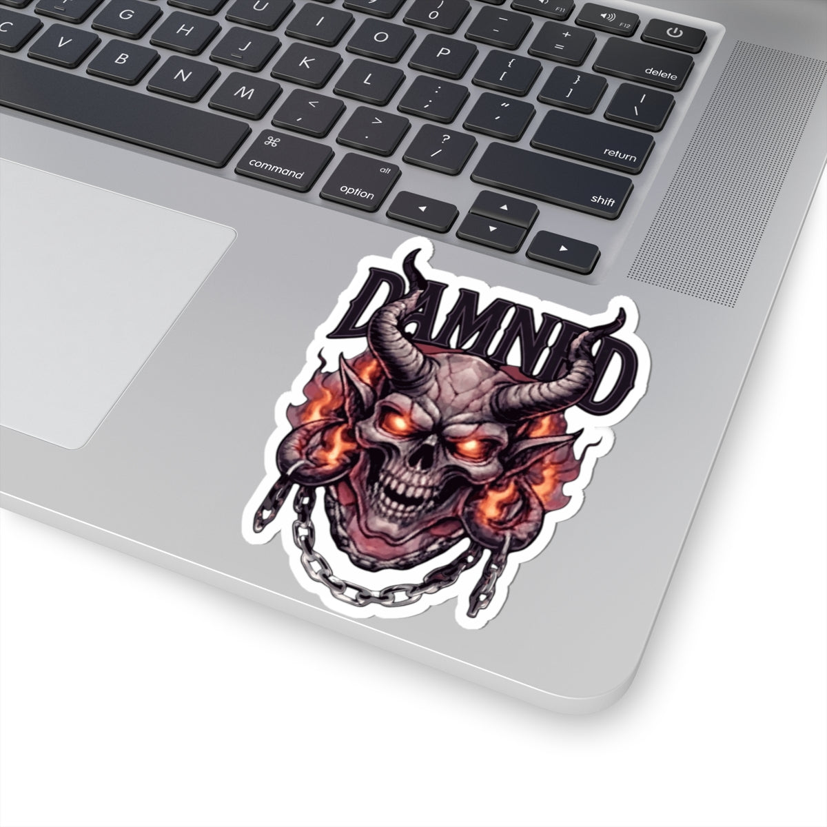 "Damned" Sticker — Main